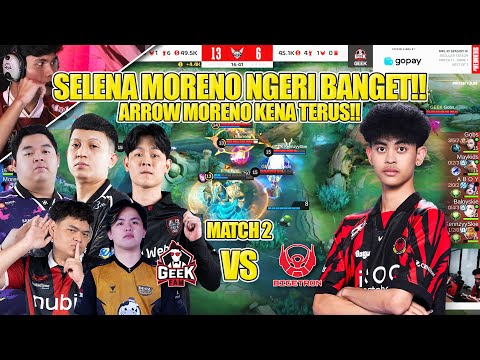 SELENA MORENO IS SO SCARY!! MATCH 1 BTR VS GEEK FAM MPL ID