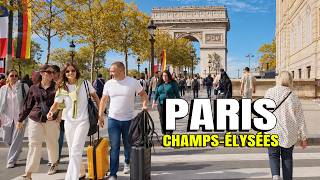 Why Is This Paris Avenue So Famous? 🍂 Champs-Élysées to Pont Alexandre III | 4K 