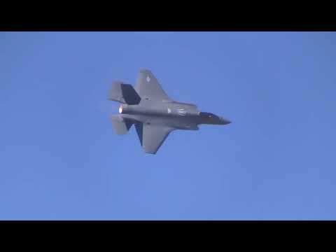 F-35 demo practice - 2022 Heritage Flight Conference