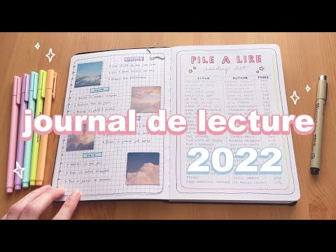 MON JOURNAL DE LECTURE POUR 2022 ♡ | reading bullet journal flip through