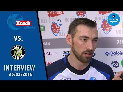 Knack Roeselare - Prefaxis Menen 25/02/2016 INTERVIEW STIJN DEJONCKHEERE