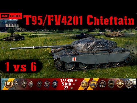 World of Tanks T95/FV4201 Chieftain Replay - 10 Kills 10.7K DMG(Patch 1.7.0)