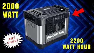 Monstar 2000W 2200Wh Portable Solar Power Station Any Good? FIND OUT!