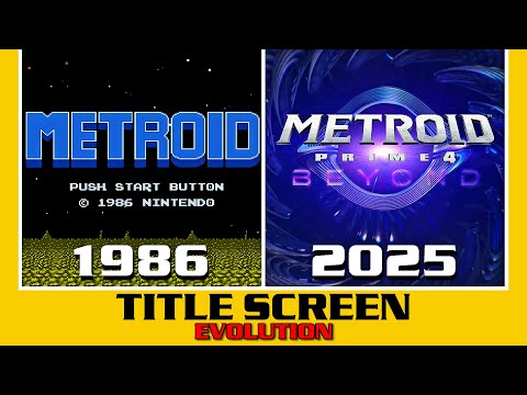 Evolution of Title Screen in Metroid Games (1986-2025)