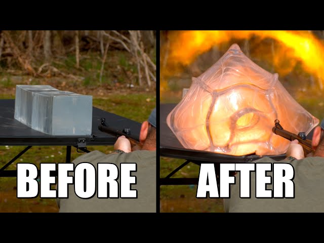 Elephant Rifle Annihilates Ballistic Gel at 82,000FPS  - The Slow Mo Guys @KentuckyBallistics SDDEFAULT Thumbnail