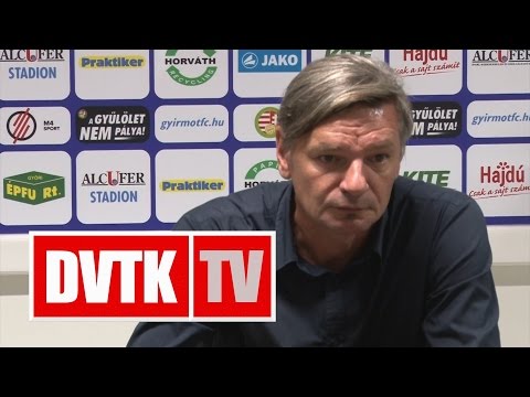 Horváth Ferenc értékelése | Gyirmót - DVTK | 2016. szeptember 10. | DVTK TV