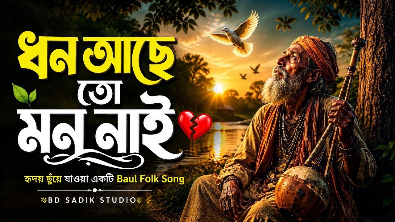 ধন আছে তো মন নাই | হৃদয় ছুঁয়ে যাওয়া একটি Baul Folk Song | Bangla Baul Song | BD Sadik Studio
