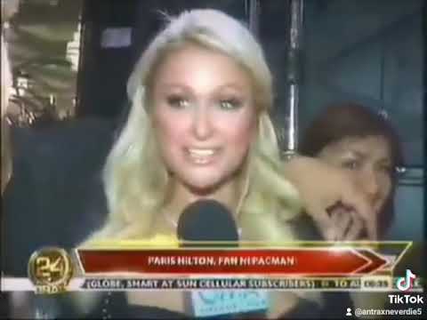 Momento exacto donde el Chino Ántrax se toma la famosa foto con la Paris Hilton