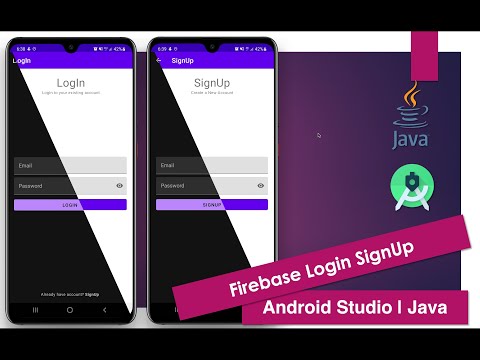 Firebase Authentication Login SignUp | Android Studio | Java