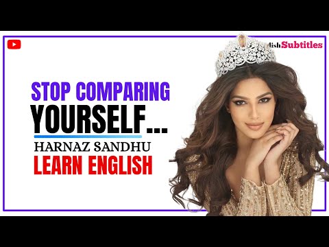 Learn English With Harnaz Sandhu | MISS UNIVERSE | Practice English Speaking - English Subtitles