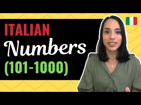 Italian Numbers to One Thousand (101-1000)
