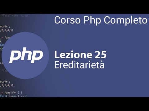 PHP Tutorial Italian 25 - Inheritance