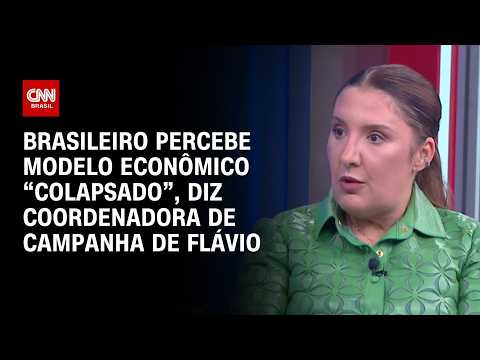“Brasileiro percebe modelo econômico colapsado”, diz coordenadora de campanha de Flávio | CNN 360º