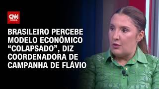 Vídeo: “Brasileiro percebe modelo econômico colapsado”, diz coordenadora de campanha de Flávio | CNN 360º