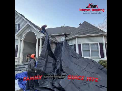 Brown Roofing Roof Replacement Oxford, CT. IKO Dynasty Shingles