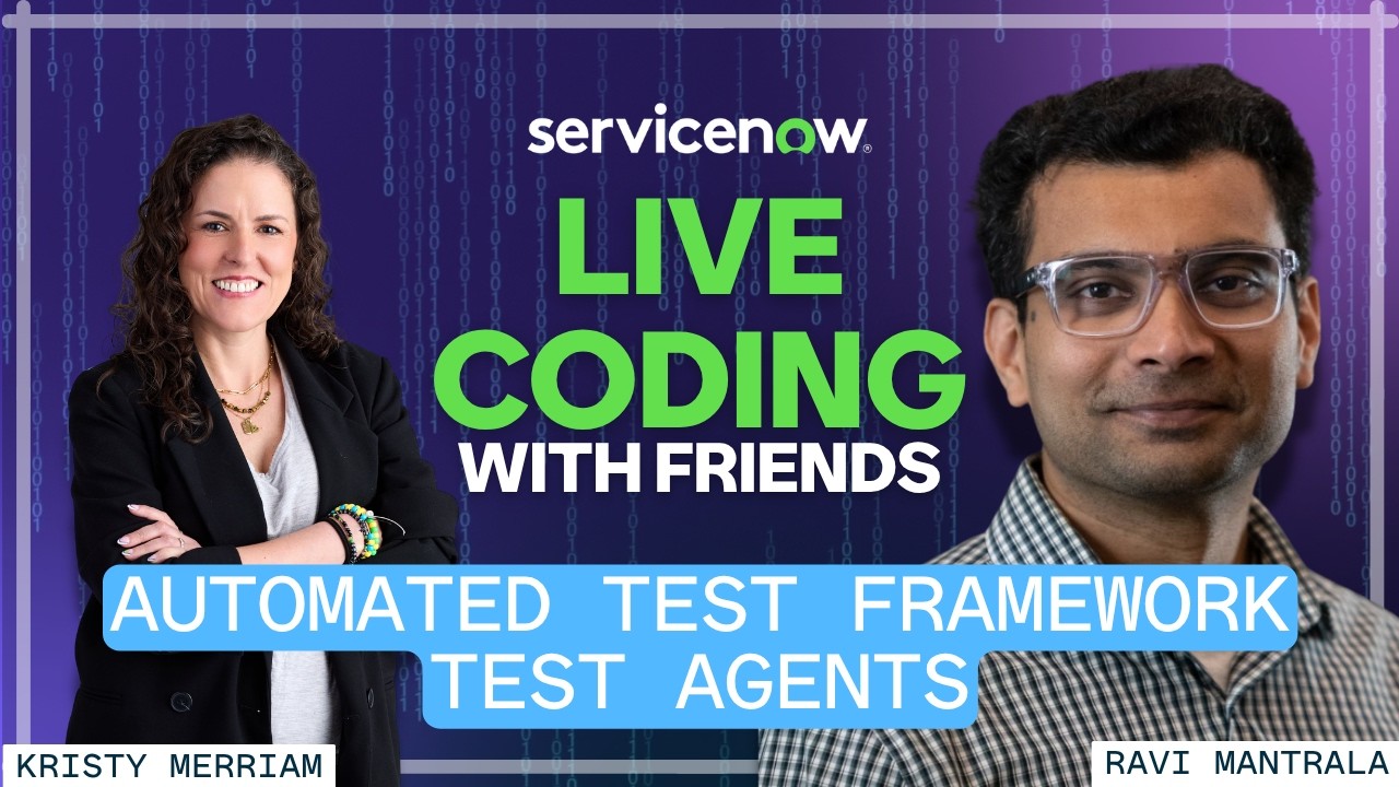 Video thumbnail for Live Coding with Friends: Building Automated Tests with ATF Test Agents and Ravi Mantrala