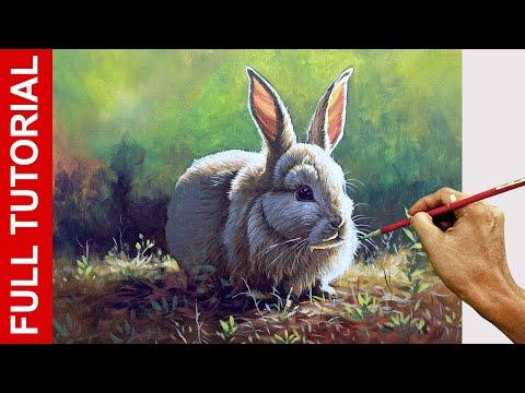 Tutorial : How to Paint a Portrait of a Rabbit in Acrylics / JMLisondra