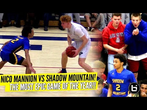 Nico Mannion vs Shadow Mountain Was INSANE!! EPIC Ending To The Rivalry Game!! Nico Vs J-House!!