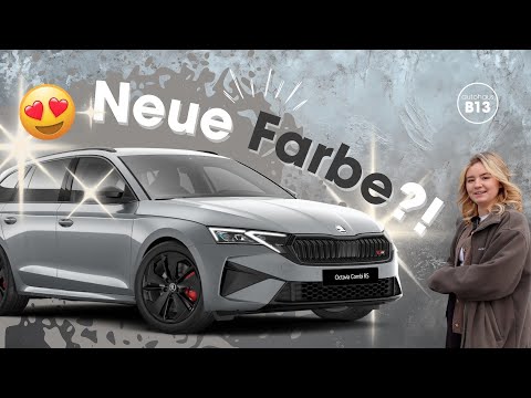 Wir unboxen eine NEUE FARBE! Smokey-Diamond-Silver auf dem Octavia RS! 😍🩶 I autohaus B13