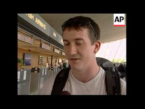 Stranded British Airways passengers in capital and New York