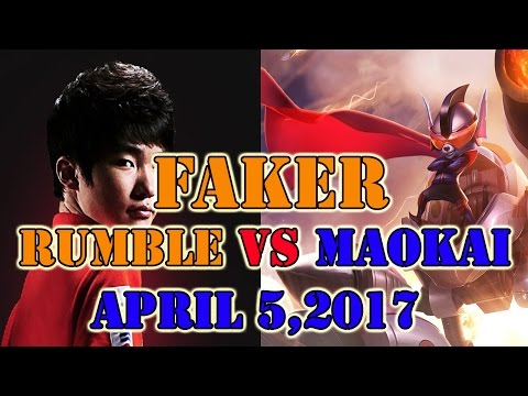 Faker Rumble Top Vs Maokai April 5,2017 SoloQ Challenger