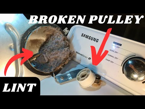 Samsung Dryer Drum Won't Spin/Broken Idler Pulley
