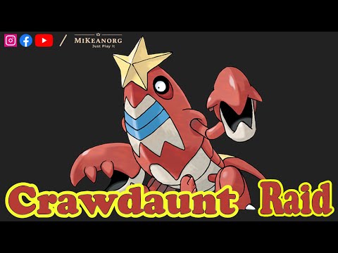 Pokemon Sword & Shield: Max Raid Battle - Defeat 5 Stars Dynamax Crawdaunt in 5 mins (Offline)