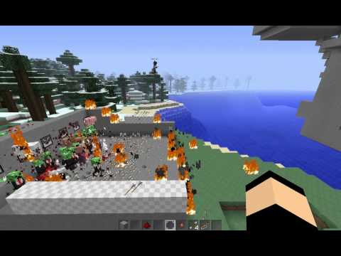 Minecraft linnan puolustus