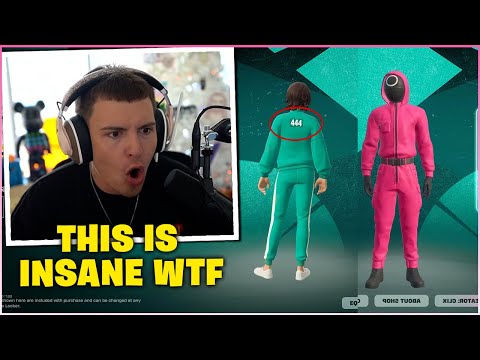 CLIX REACTS & SHOWS OFF His MAX SPEED Using the NEW SQUID GAME Skin in FORTNITE!