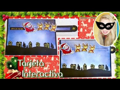 TARJETA INTERACTIVA NAVIDEÑA || DIY ||TARJETA DESLIZABLE