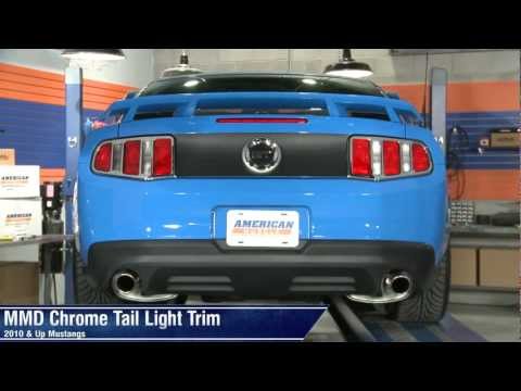 Mustang Tail Light Trim in Chrome & Matte Black by MMD (10-12 All) Review