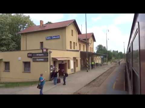 Trať 070 Praha (Cakovice) - Praha (Hlavni nadrazi) - Pohled z okna vlaku