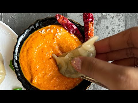 Tibetan momo chutney recipe|spicy chutney for momos