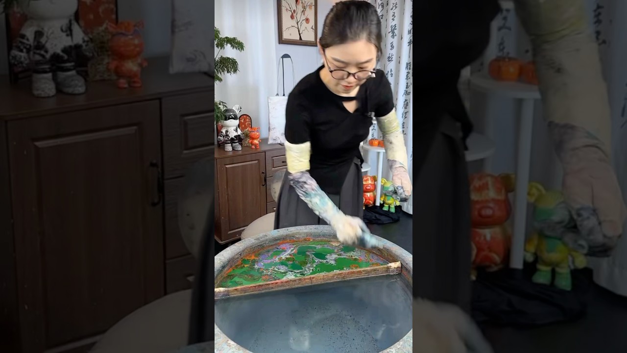 #art #watermarbling #shorts #diy