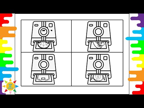 Superheroes Coloring | Polaroid Coloring | Syn Cole - Feel Good