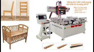 Mộng Âm Cnc 3 Đầu - Máy Phay Mộng Âm Cnc | Máy Làm Mộng Âm CNC 3 Đầu | Đại Phúc Vinh CNC