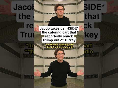 Jacob takes us INSIDE* the catering cart that reportedly snuck Trump out of Turkey