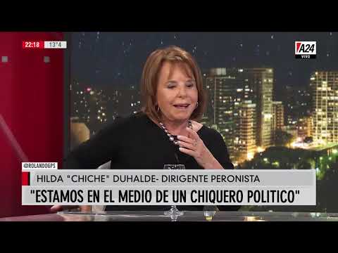 Hilda "Chiche" Duhalde: "Estamos en el medio de un chiquero político"