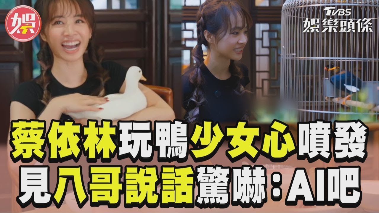 影音/蔡依林玩鴨「少女心噴發」 見八哥說話驚嚇:是AI吧!