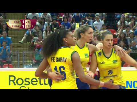Volei Feminino Final Grand Prix Brasil 3 X 2 USA 10/7/2016 Melhores Momentos FullHd