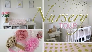 Nursery Tour | Gold - Coral Pink & White Overview