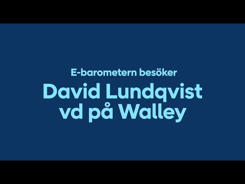 Jan Jakobsson från E-barometern besöker David Lundqvist, vd på betaltjänsten Walley.