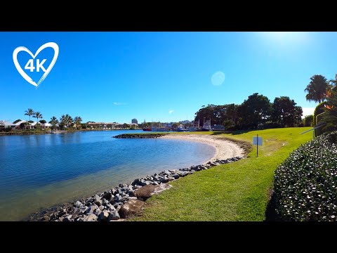Peaceful Riverside Walk in 4K - Tweed Heads, Gold Coast Australia - Virtual Treadmill Background