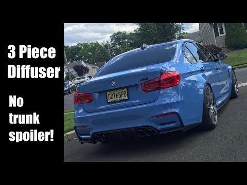 Vlog 48: BMW M3 / M4 Three Piece Carbon Fiber Rear Diffuser Installation