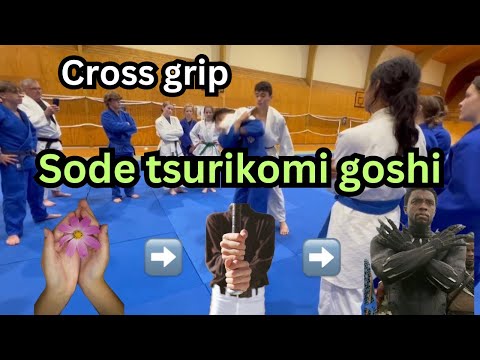 [Judo] Cross grip Sode tsurikomi goshi/肩襟 袖釣り込み腰