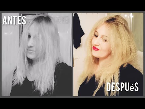 DIY/ PELO FRITO /ONDAS PEQUEÑAS / VUELVE LA MODA DE LOS 90