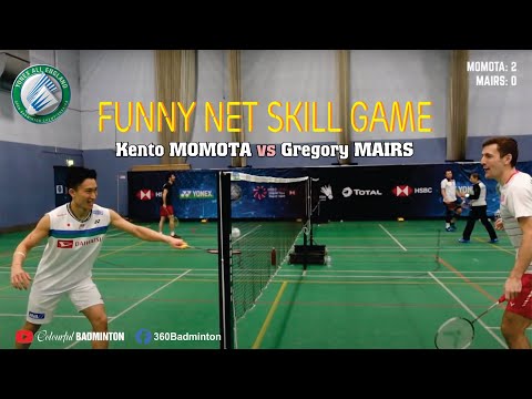 Kento MOMOTA [桃田 賢斗]  vs Gregory MAIRS | Funny Net Skill Game | Yonex All England 2021
