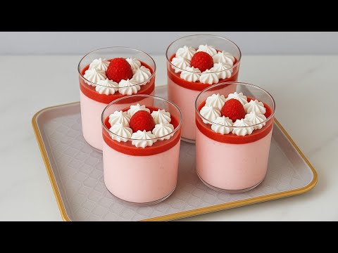 NO-Bake Raspberry dessert | Fast & So Easy