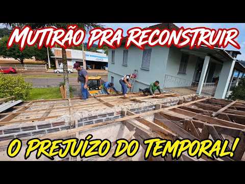 MUTIRÃO PRA RECONSTRUIR! Segundo Dia Reformando Telhado Destruído Pelo Granizo 😰