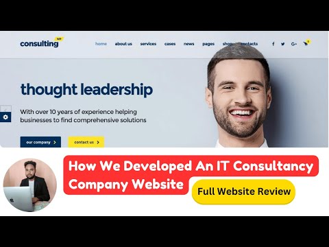 IT Consultancy Website — client website video